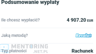 Payout screenshot